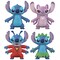 FleXfigs: Lilo & Stictch - 4 Character Pack - Disney Articulated Action Figures, Flex It - Pose It!, Collectible Toy Miniatures, Licensed, Kids Age 3+
